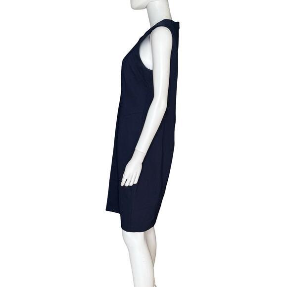 T Tahari Navy Sleeveless Sheath Dress Women’s Sz 12 NWT - Picture 2 of 5